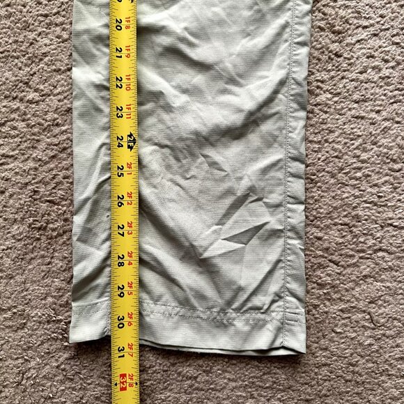 Columbia Pants Womens 4 (30x30) Nylon Titanium Omni Dry Mid Rise Zip Off Belted - Picture 12 of 14